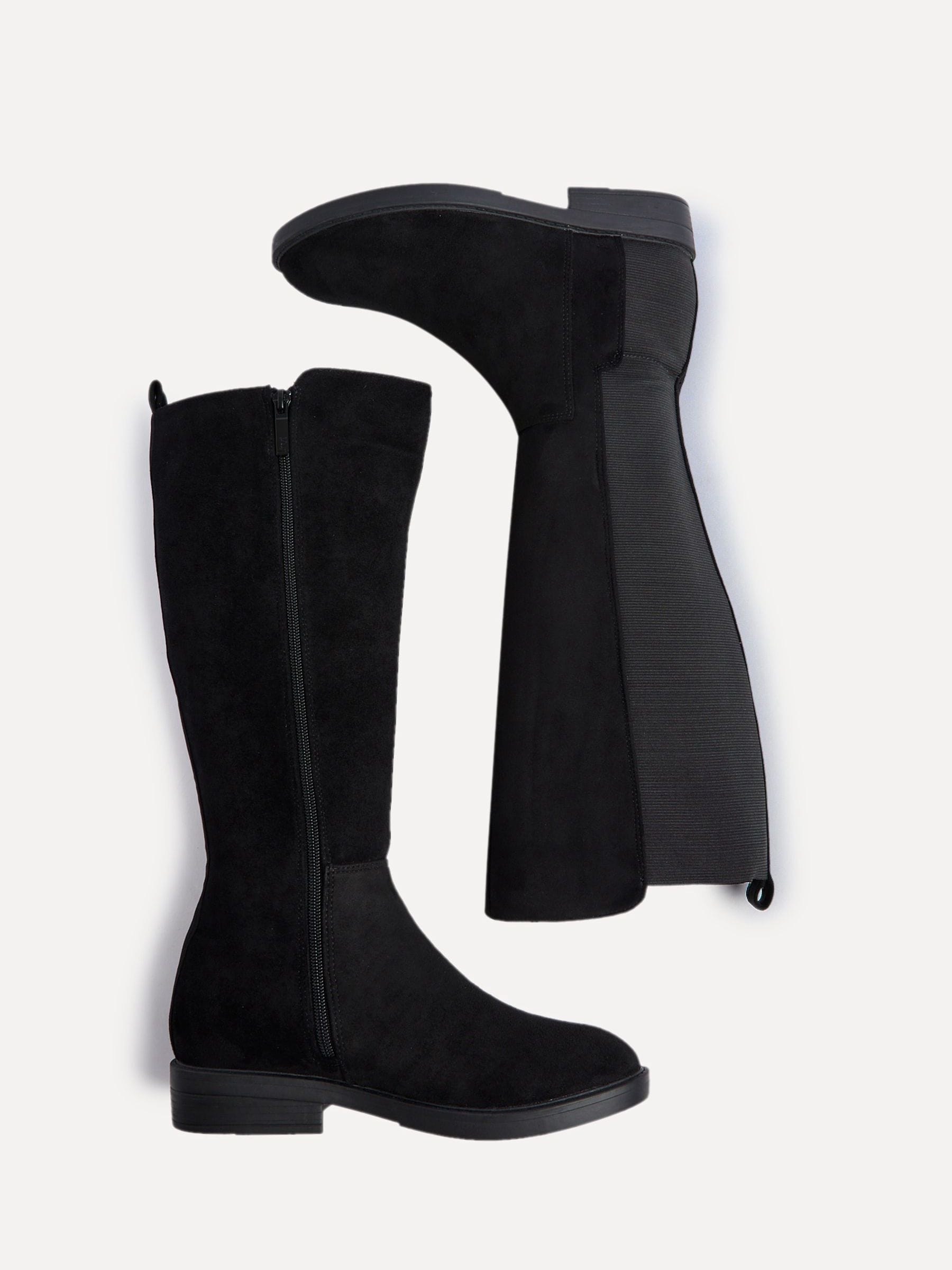 予約販売 High Knight Black Linzi Buy Leg Side Stretch With Boots 靴