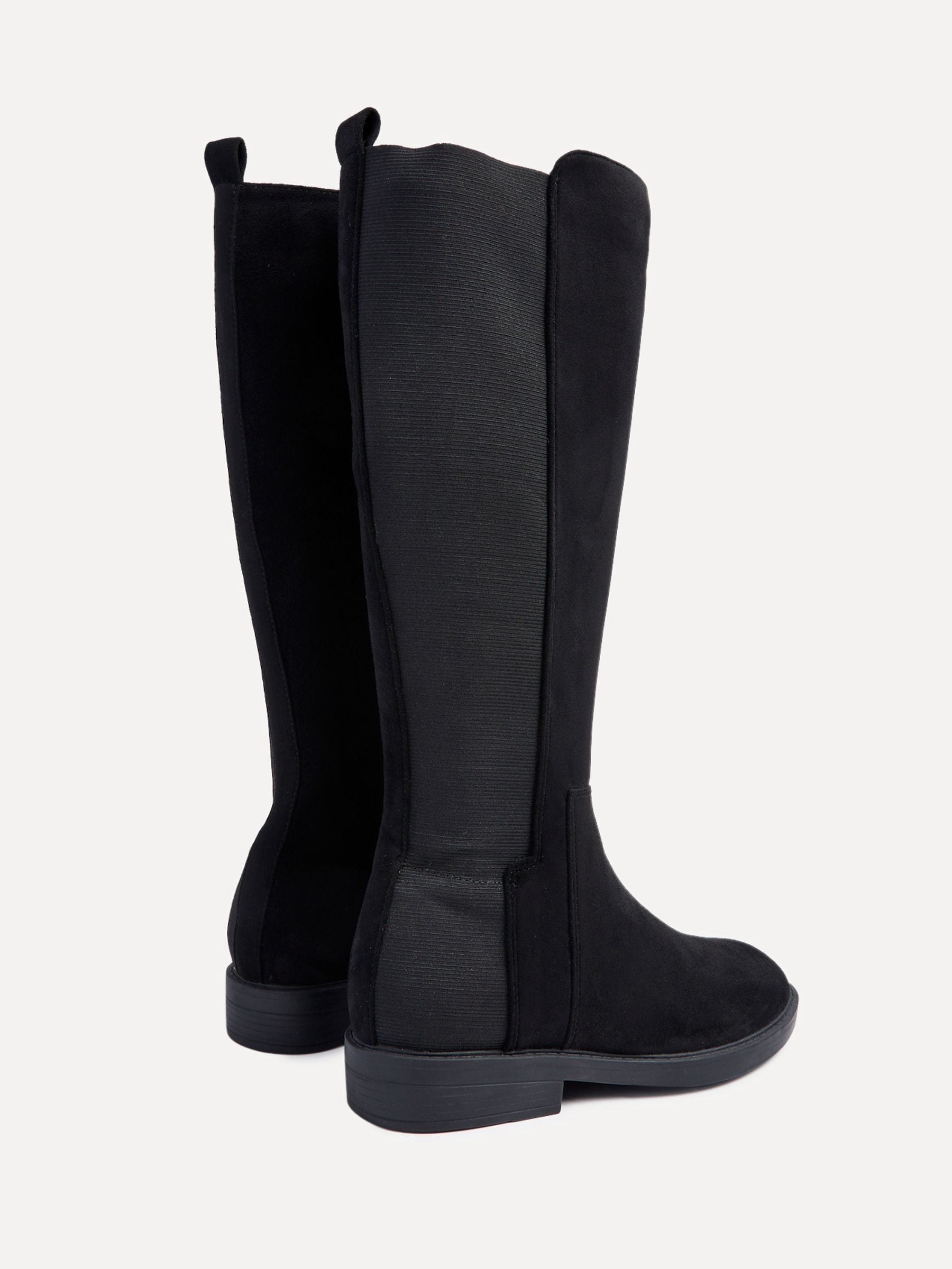 休日限定 Buy Linzi Black Knight High Leg Boots With Stretch Side 靴
