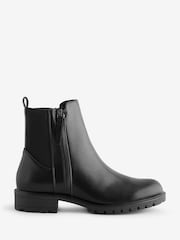 Linzi Natural Beckett Nubuck Chelsea Boots With Low Block Heel - Image 1 of 1