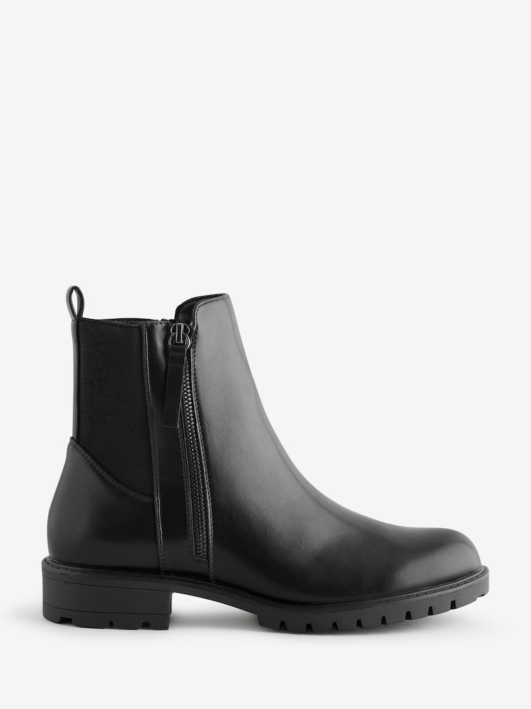 Linzi Natural Beckett Nubuck Chelsea Boots With Low Block Heel - Image 1 of 1