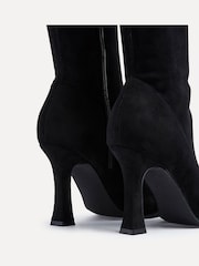 Linzi Black Gabrielle High Leg Stretch Faux Suede Boots - Image 6 of 6