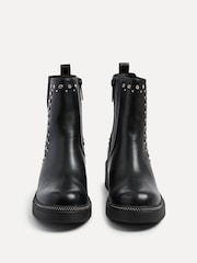 Linzi Black Optic Diamante Embellished Chelsea Boots - Image 4 of 5