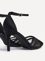 Linzi Black Siobhan Mesh Closed Back Court Heels - Image 5 of 6