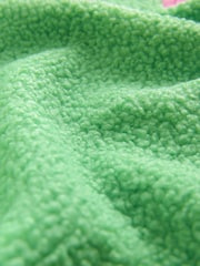 Green Teddy Borg Cosy Longline Quarter Zip Fleece - Image 9 of 9