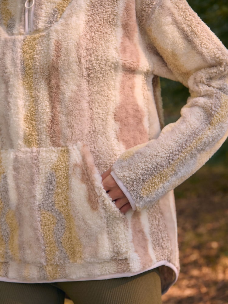 Neutral Outdoor Next Elements Hooded Teddy Borg Quarter Zip Fleece - Image 5 of 5 Neutral Outdoor Next Elements Hooded Teddy Borg Quarter Zip Fleece - Image 5 of 5