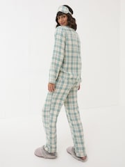 FatFace Green Pyjama Set Green Check - Image 2 of 11