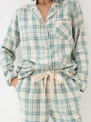 FatFace Green Pyjama Set Green Check - Image 7 of 11