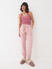 FatFace Cora Pink Floral 100% Cotton Pyjama Bottoms - Image 1 of 8