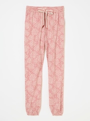 FatFace Cora Pink Floral 100% Cotton Pyjama Bottoms - Image 8 of 8
