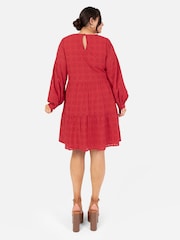 Long Sleeve Broderie Smock Dress - Image 2 of 5