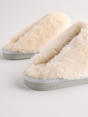 Grey Charlie the Cockapoo Suede Mule Slippers - Image 8 of 9