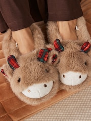 Brown Hamish Shoot Slippers - Image 2 of 9