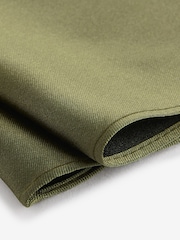 Moss Green Silk Tie And Pocket Square Set - Image 7 of 7