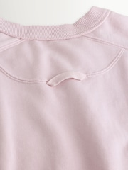 Free People Pink Short Sleeve Intercept Pull On Sweat Top - Image 11 of 11