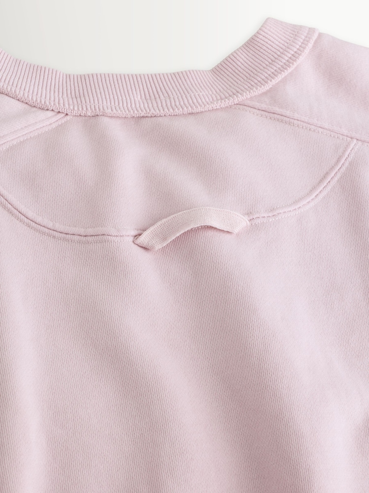 Free People Pink Short Sleeve Intercept Pull On Sweat Top - Image 11 of 11 Free People Pink Short Sleeve Intercept Pull On Sweat Top - Image 11 of 11