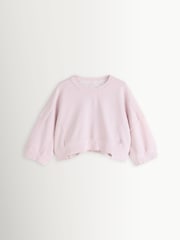 Free People Pink Short Sleeve Intercept Pull On Sweat Top - Image 7 of 11