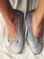 Grey Sparkle Ballet Slippers - Image 2 of 7