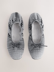 Grey Sparkle Ballet Slippers - Image 4 of 7