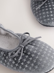 Grey Sparkle Ballet Slippers - Image 5 of 7