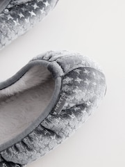 Grey Sparkle Ballet Slippers - Image 6 of 7