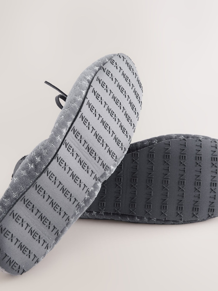 Grey Sparkle Ballet Slippers - Image 7 of 7