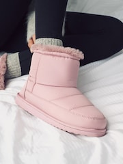 Pink Nylon Boot Slippers - Image 1 of 8
