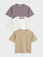 Beige - Paul Smith Junior – Signature-T-Shirts für Jungen im 3er-Pack - Bild 1 von 7