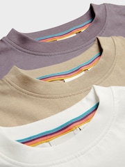 Beige - Paul Smith Junior – Signature-T-Shirts für Jungen im 3er-Pack - Bild 7 von 7
