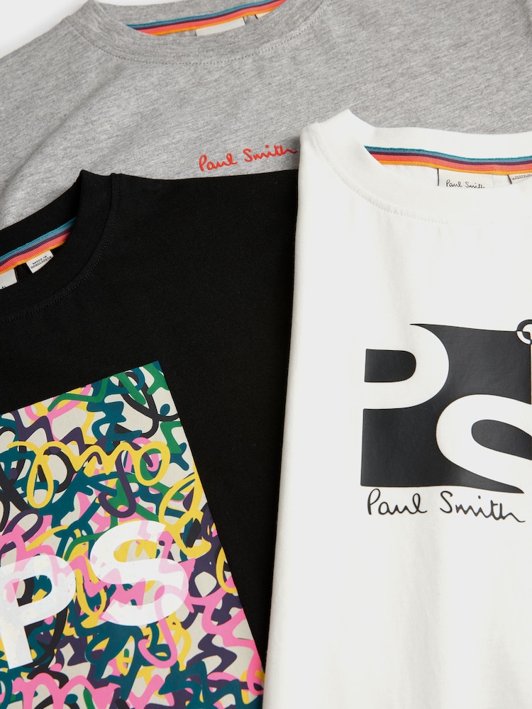Paul Smith Junior Boys Signature T-Shirts 3 Pack - Image 6 of 7