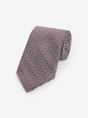 Navy Blue/Red Link Signature Made In Italy Tie - Image 1 of 3