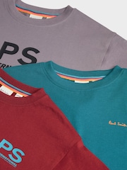Paul Smith Junior Boys Signature T-Shirts 3 Pack - Image 6 of 7