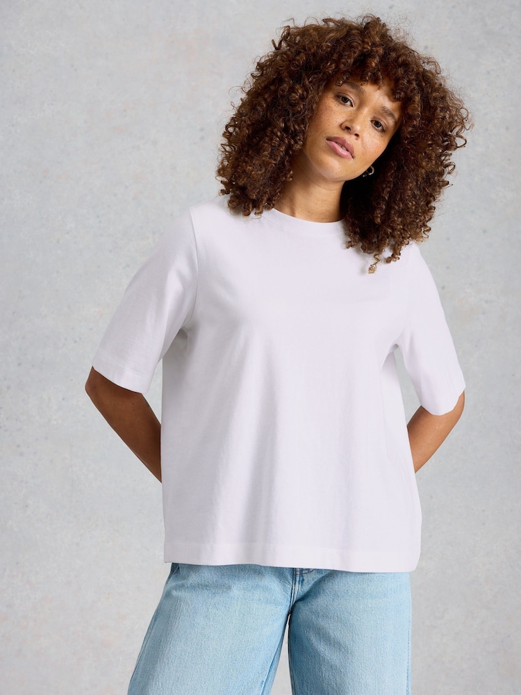 White Stuff White Khloe T-Shirt - Image 1 of 6