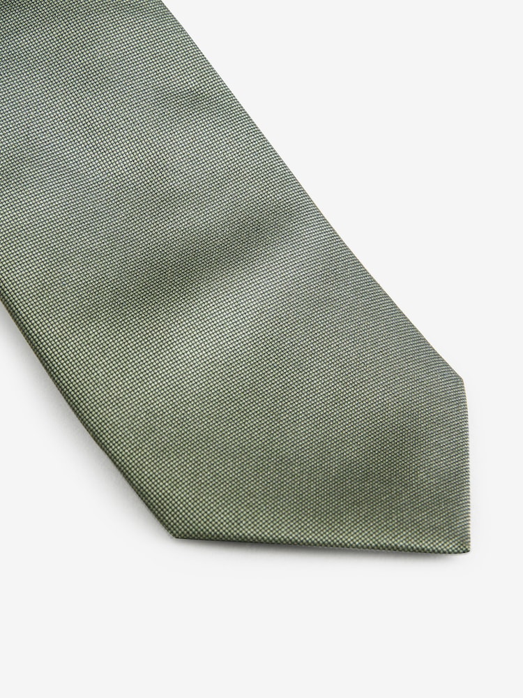 Lichen Green Silk Tie - Image 2 of 3