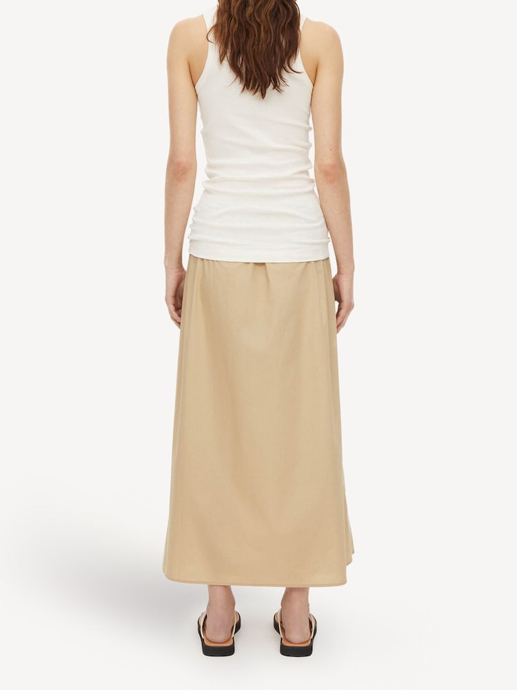 By Malene Birger White Amani Ribbed Tank Top - Image 2 of 5