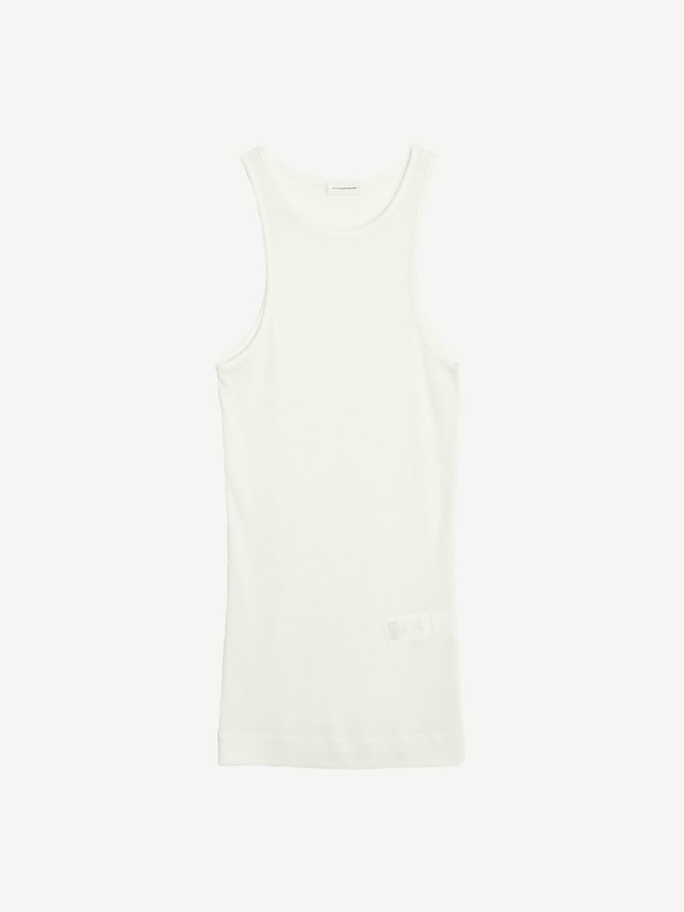 By Malene Birger White Amani Ribbed Tank Top - Image 5 of 5