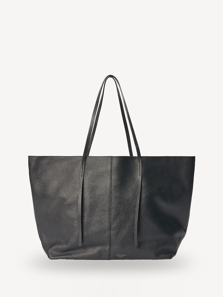 By Malene Birger Black Abilla Leather Tote Bag - Image 1 of 3