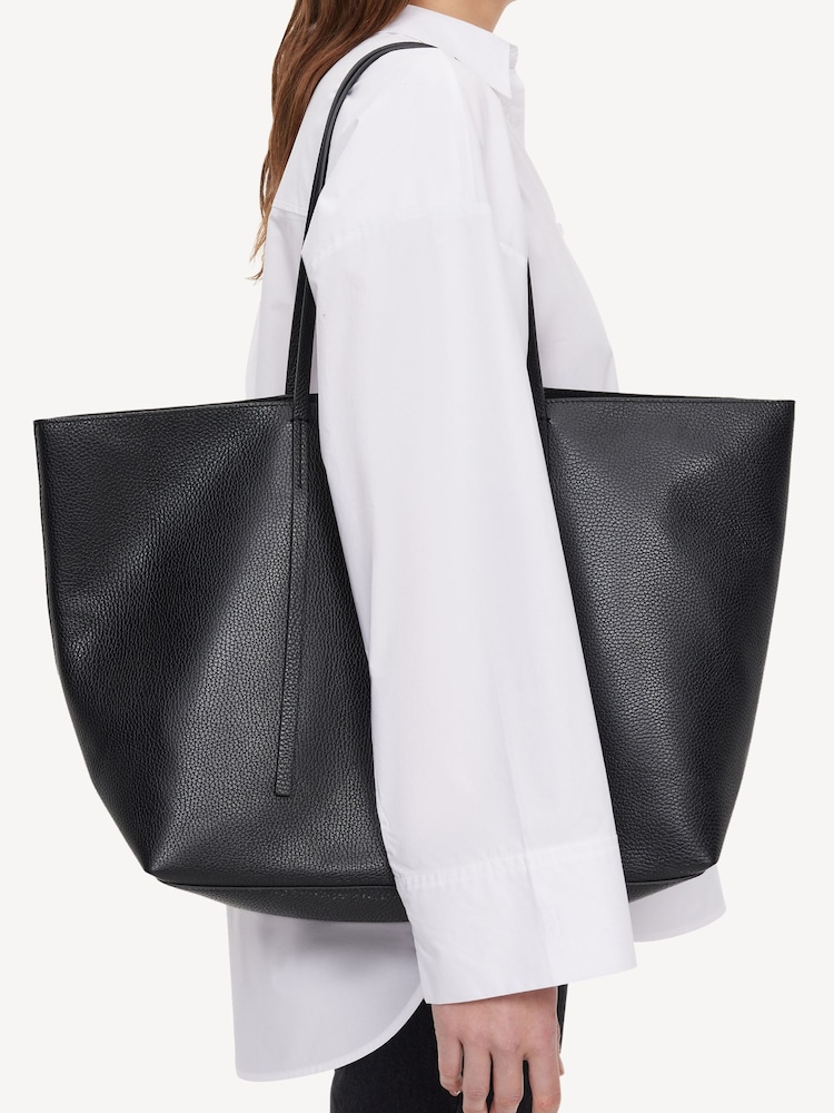 By Malene Birger Black Abilla Leather Tote Bag - Image 2 of 3