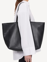 By Malene Birger Black Abilla Leather Tote Bag - Image 3 of 3