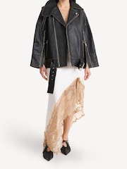 By Malene Birger Black Beatrisse Leather Biker Jacket - Image 5 of 7