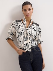 Phase Eight Black Aisra Lace Blouse - Image 1 of 6