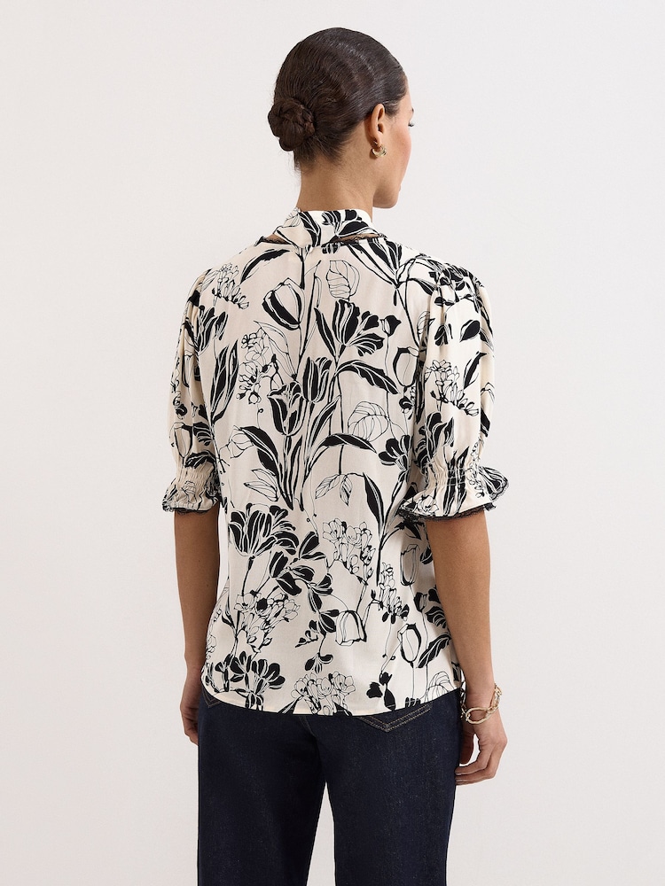 Phase Eight Black Aisra Lace Blouse - Image 2 of 6