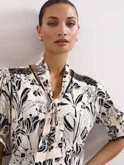 Phase Eight Black Aisra Lace Blouse - Image 4 of 6