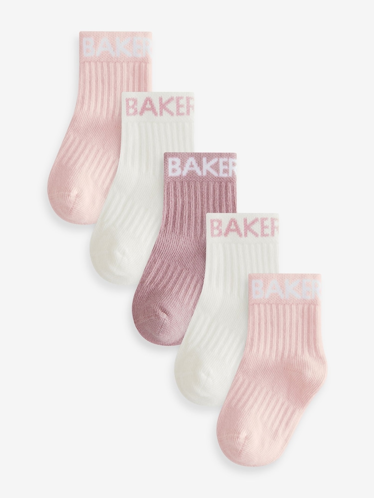 Baker by Ted Baker 5 Pack Branded Socks - Image 1 of 8