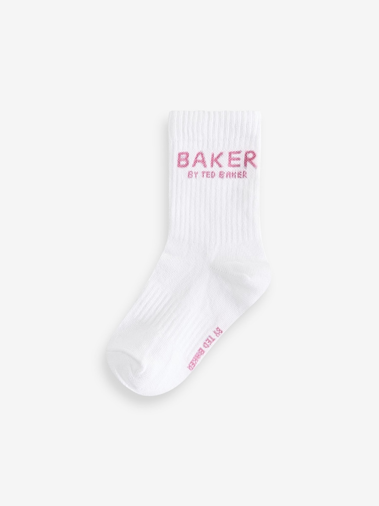 Baker by Ted Baker White Socks 5 Pack - Image 2 of 2