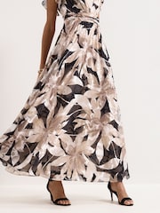 Phase Eight Natural Liana Maxi Dress - Image 5 of 7