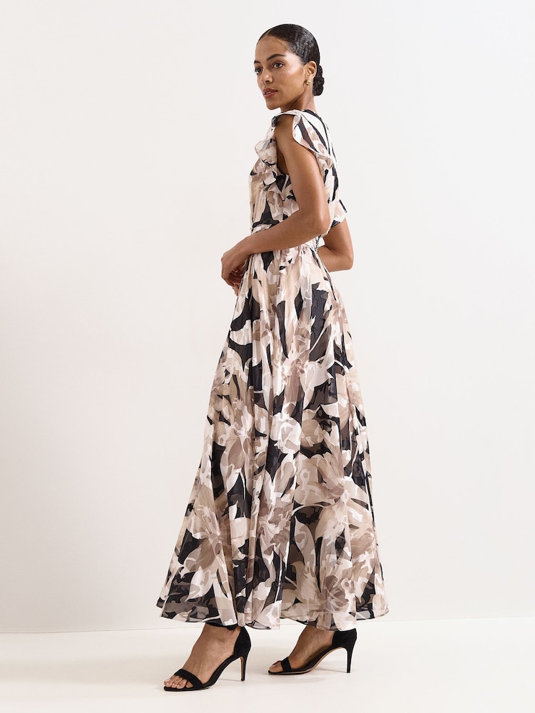 Phase Eight Natural Liana Maxi Dress - Image 7 of 7
