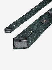 Green Polka Dot Silk Design Tie - Image 3 of 3