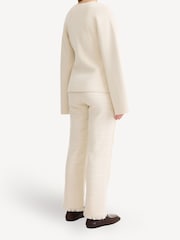 By Malene Birger Cream Tinley Wool Blend Cardigan - Image 3 of 6