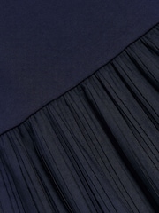River Island Blue 100% Cotton Pleated Hem T-Shirt - Image 6 of 6