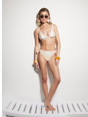 River Island Pink Paisley Plunge Bikini Top - Image 4 of 6
